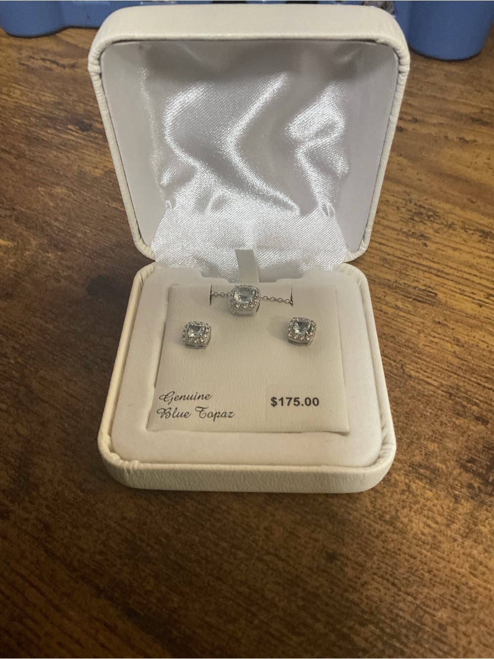 Kohl's Light Blue Topaz Halo Stud Earrings